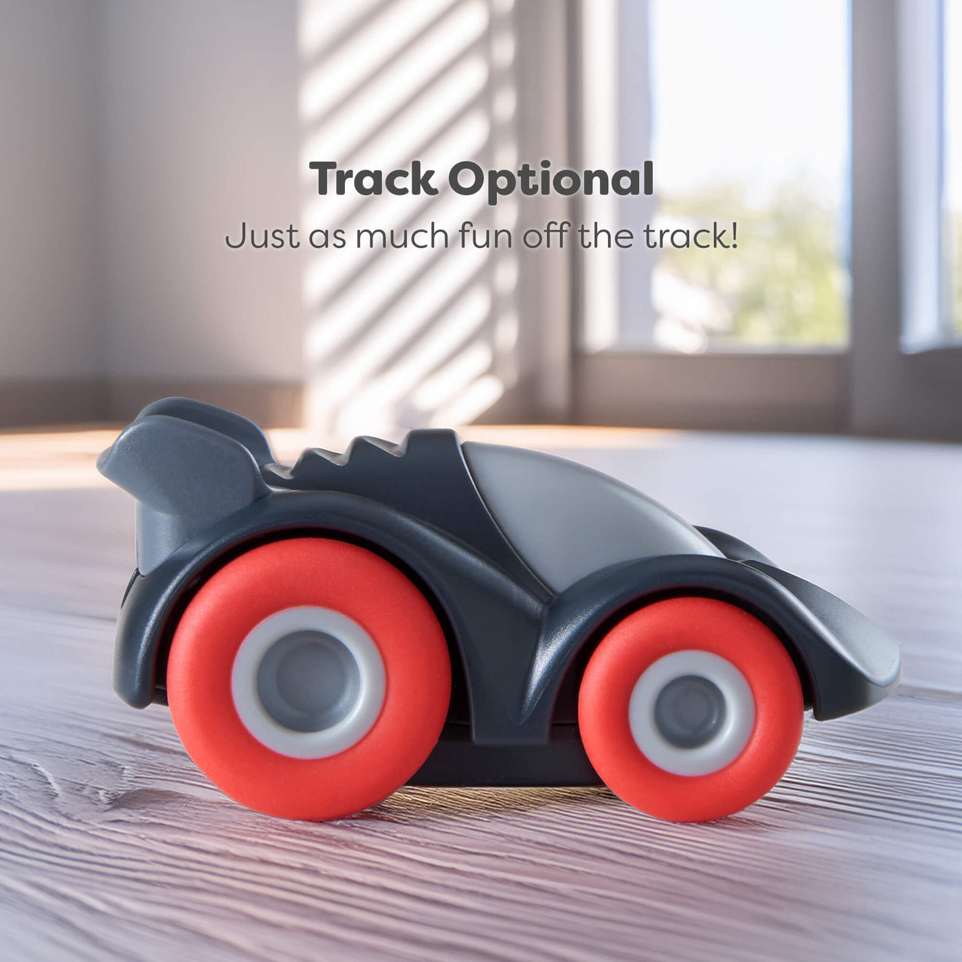 Black Race Car with Momentum Motor